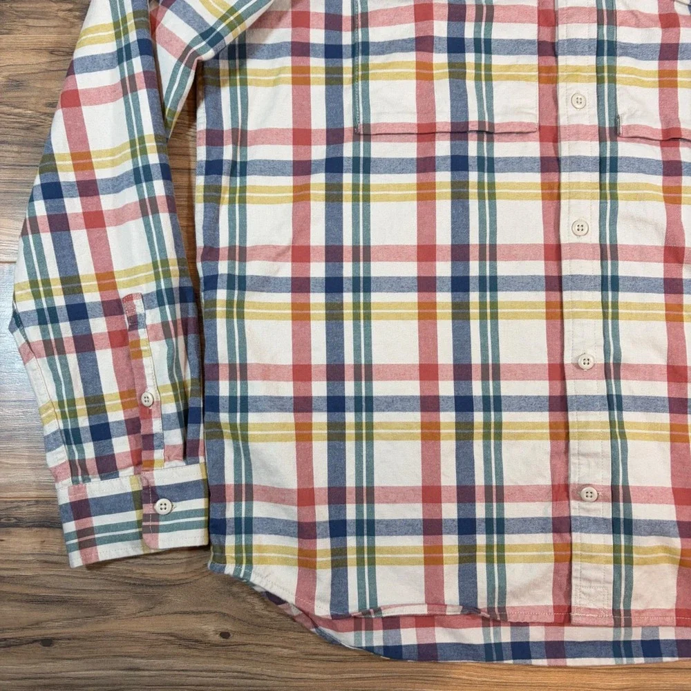 REI Co-op Wallace Lake Flannel Shirt Mens XL Tall Plaid Cotton Button Down Multi - Picture 3 of 11